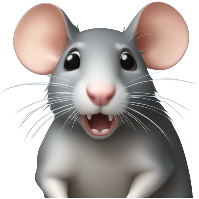 Rat lip biting emoji