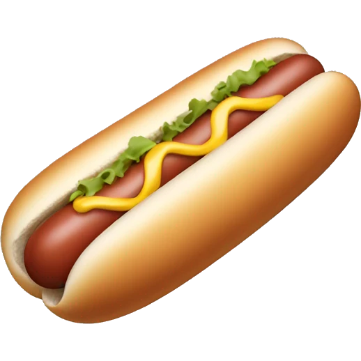 Plain uncooked hot dog emoji