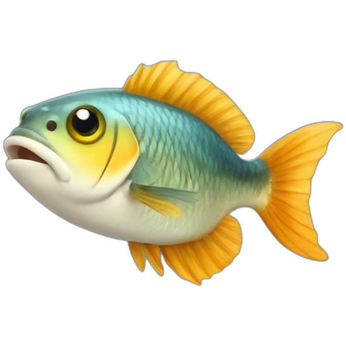 a small special fish  emoji