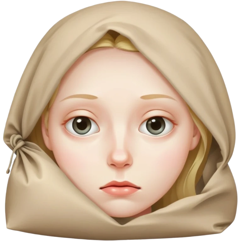 Уставшее лицо с мешками под глазами emoji