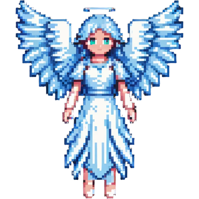ice angel with frosted wings emoji