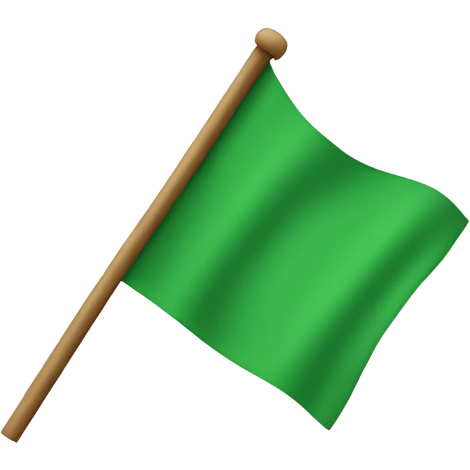 Green flag emoji