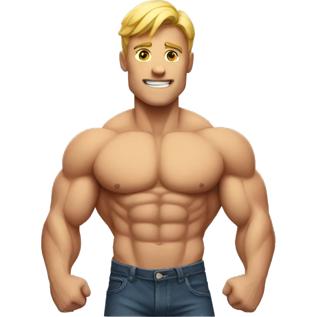muscle boy emoji