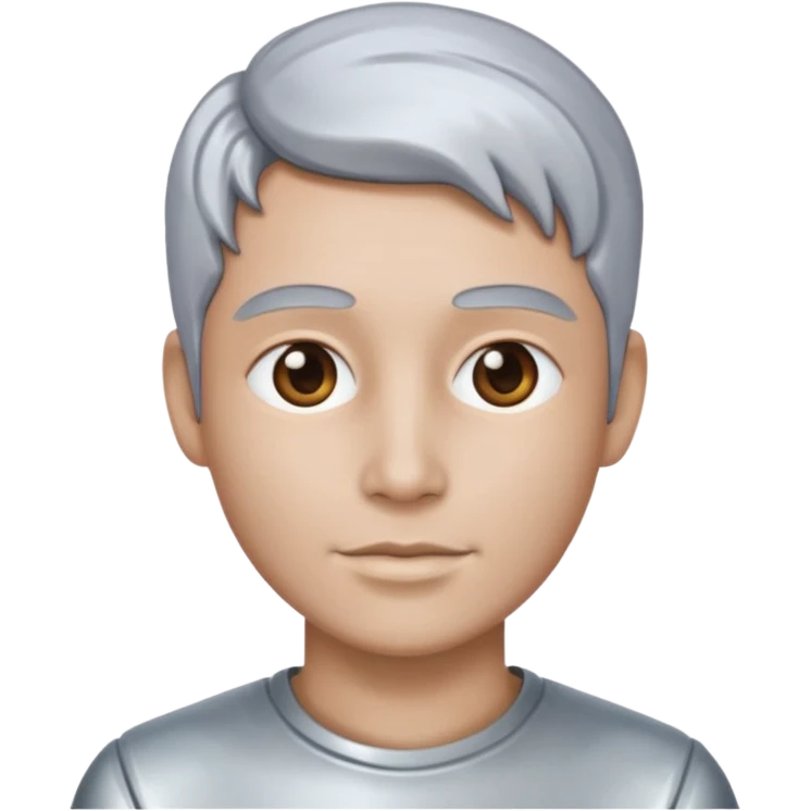 A portrait cast with tin emoji
