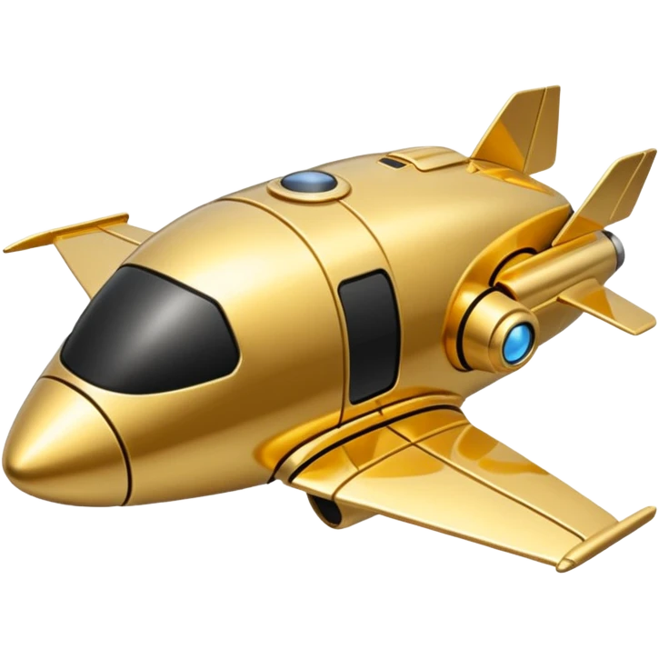 thin gold spacecraft emoji