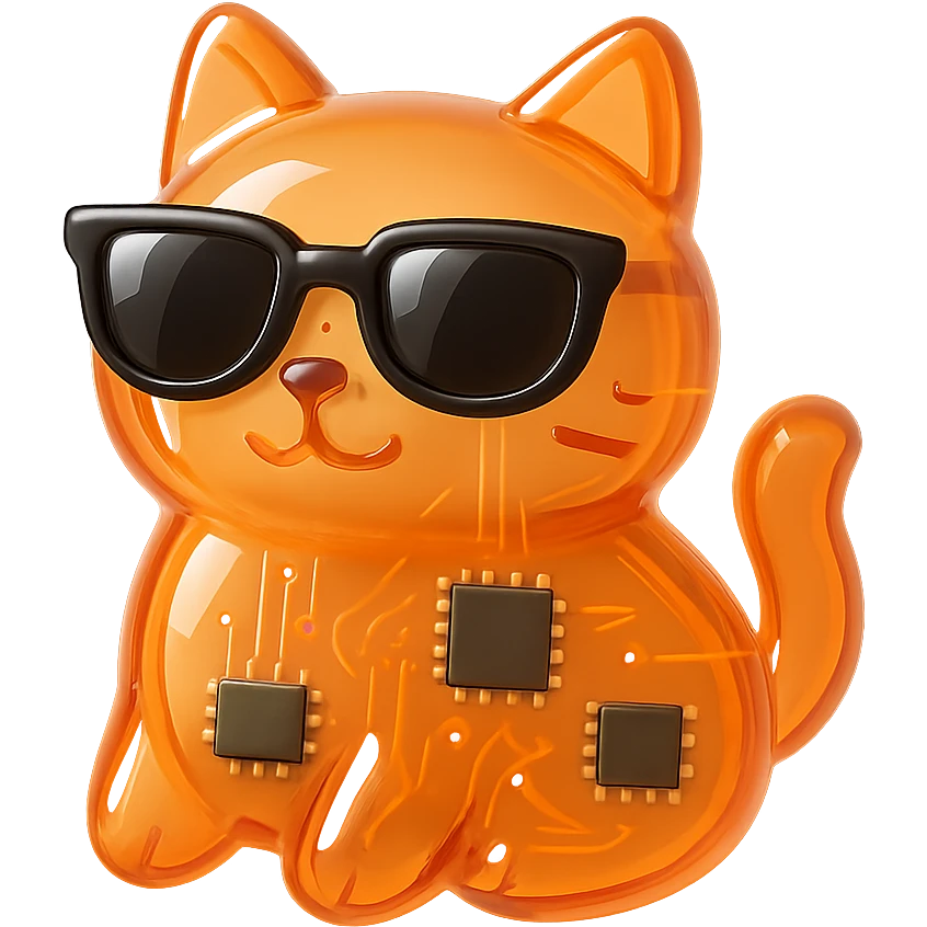 Cat wearing sunglasses emoji