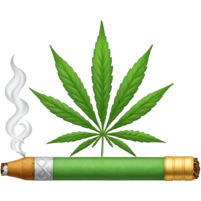 Marijuana cigarette emoji