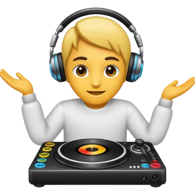 kulaklık takan bir dj emoji