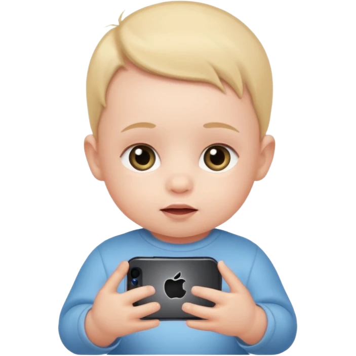 Baby with iPhone  emoji