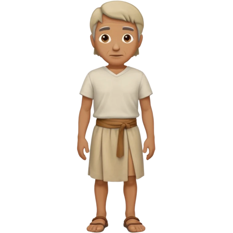 beige ancient man cloth skirt emoji