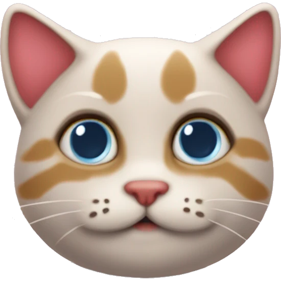 un gatito tirando corazones emoji