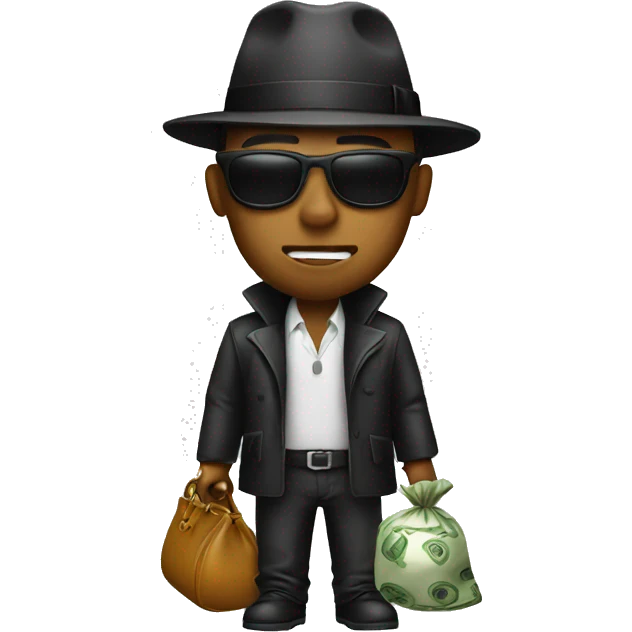Gangster  with a moneybag emoji