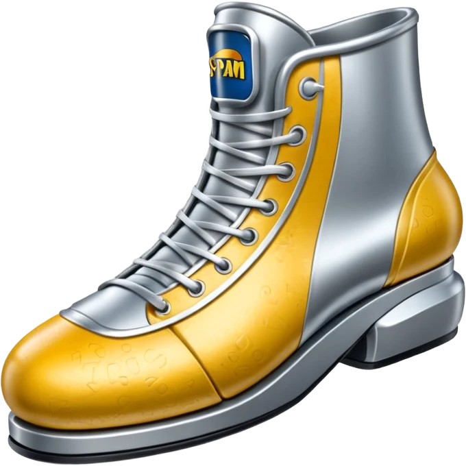 thierry mugler style spam can shoe sculpture  emoji
