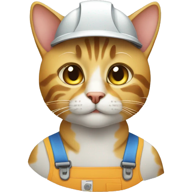 worker cat emoji
