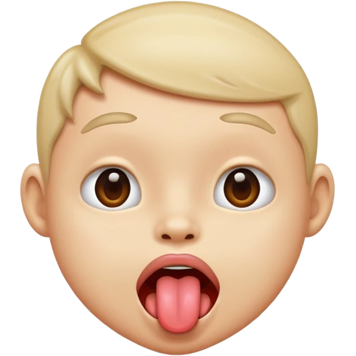 Use 😜 and put✌️on the tongue emoji