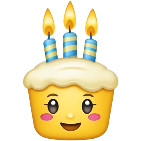 Retro birthday emoji emoji