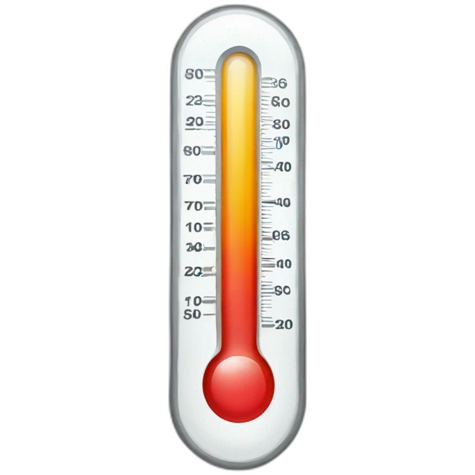 high temperature thermometer emoji