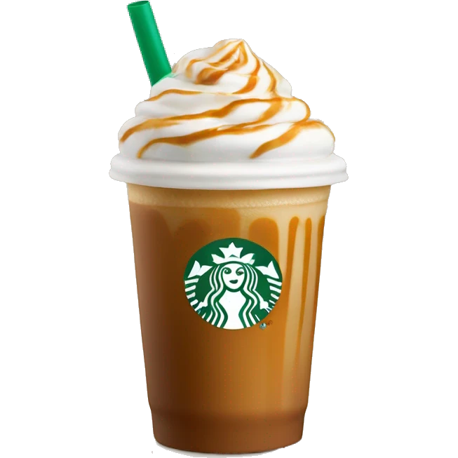 Caramel macchiato from Starbucks  emoji