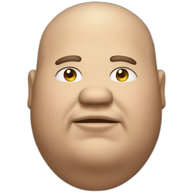 Fat man emoji