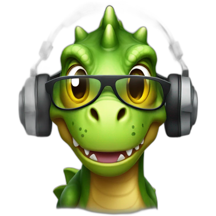 DJ Dinosaur emoji