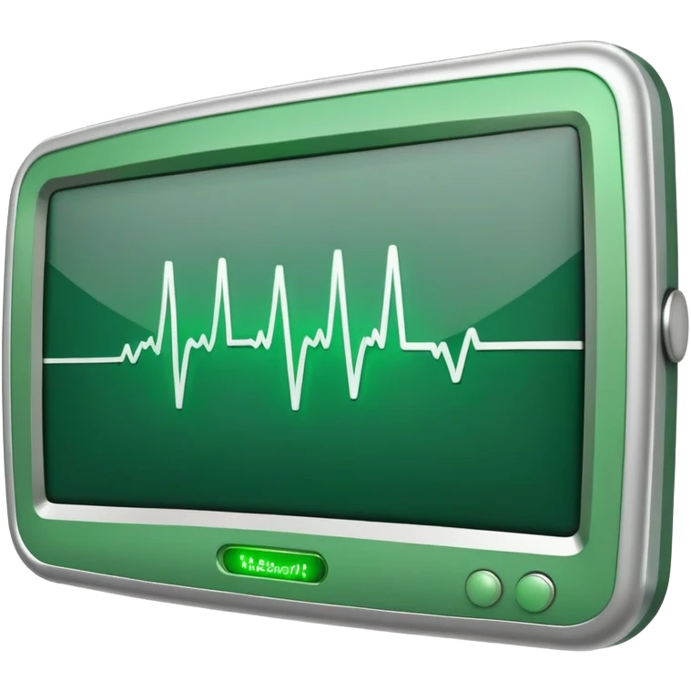 heartbeat line on heart monitor emoji