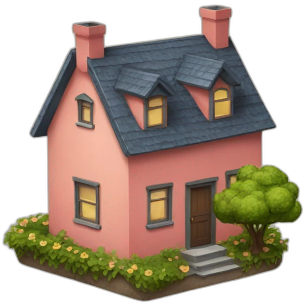 home in a heart emoji