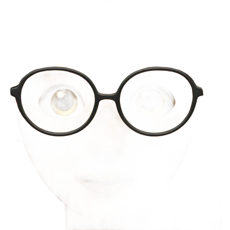 A brunette judging a a dirty blond in glasses emoji