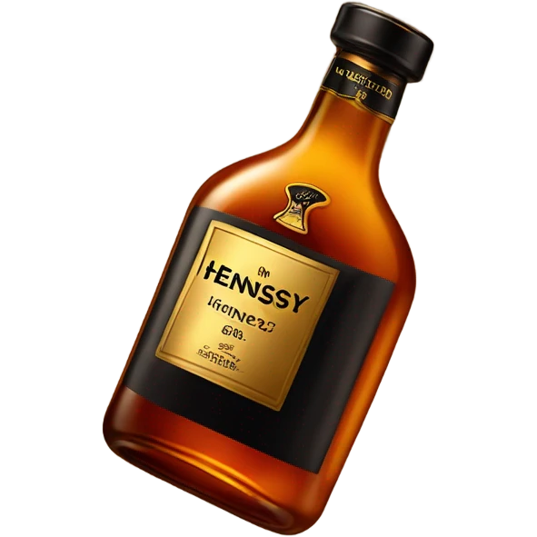 hennessy bottle  emoji