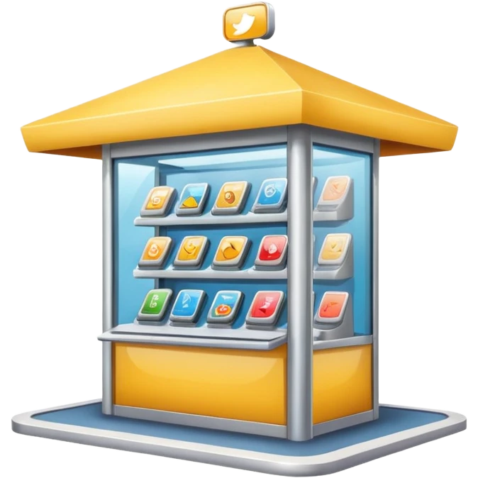 kiosk in a shopping center emoji