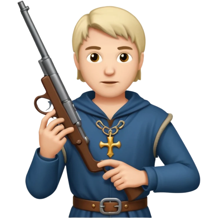 medieval man holding gun emoji