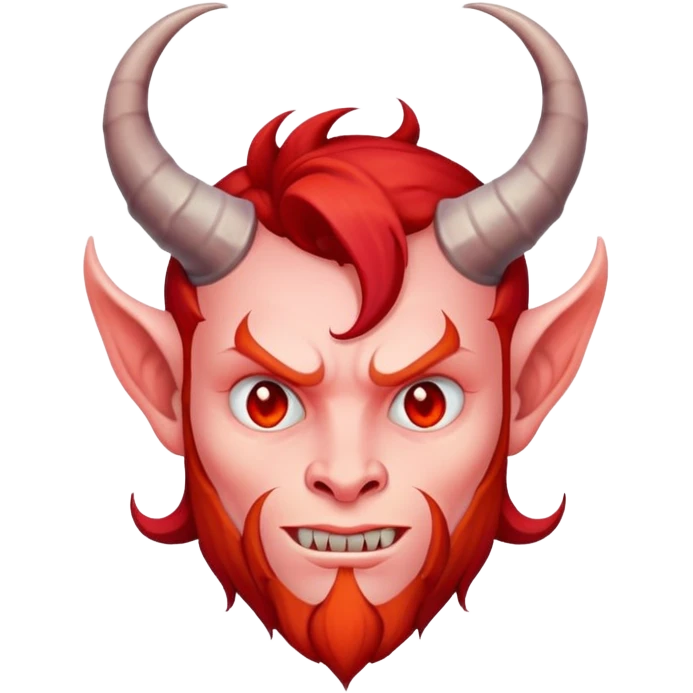 Devil with red hair emoji