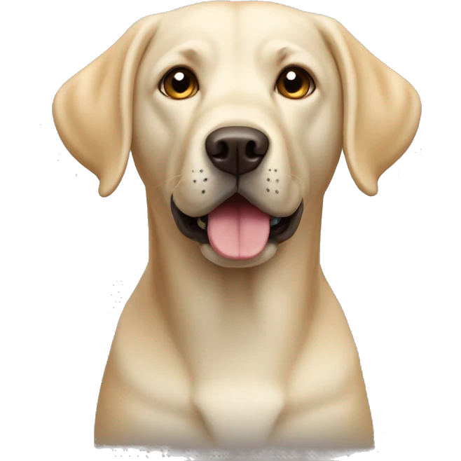 Perro labrador claro emoji