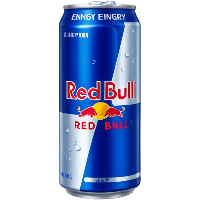 Red bull energy drink imogi for soccer match emoji
