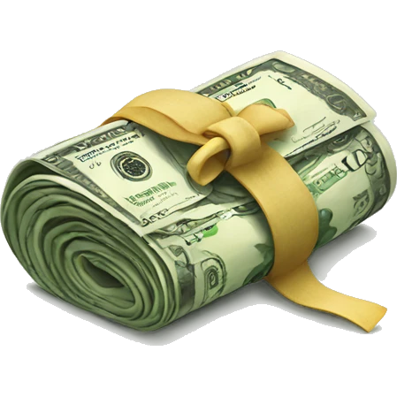 Roll of money  emoji