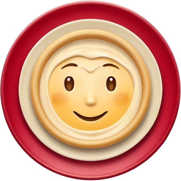 hummus plate, hyper-polished, vibrant, soft gradients, shiny, apple emoji style emoji