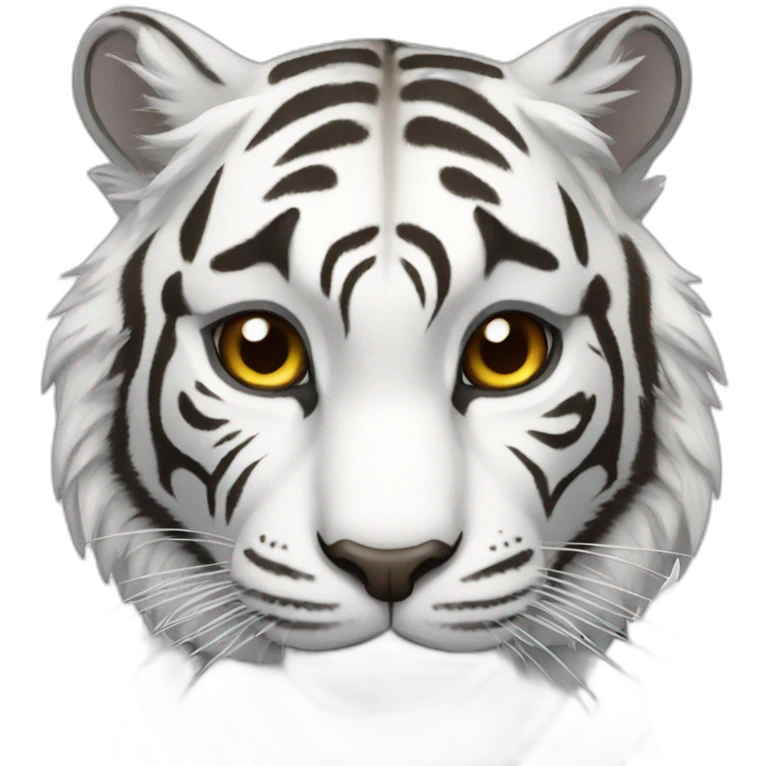 White tiger emoji