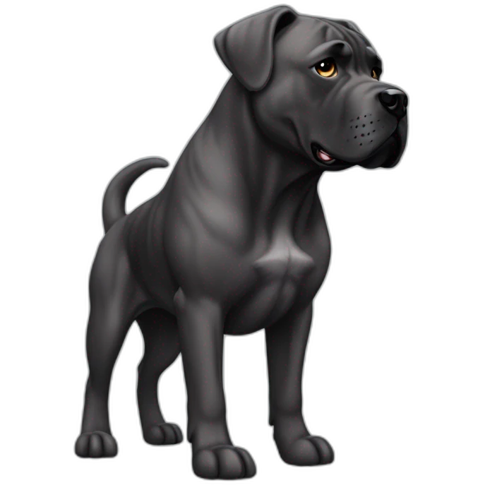 Dog Cane Corso full body emoji