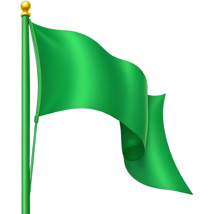 Green flag emoji