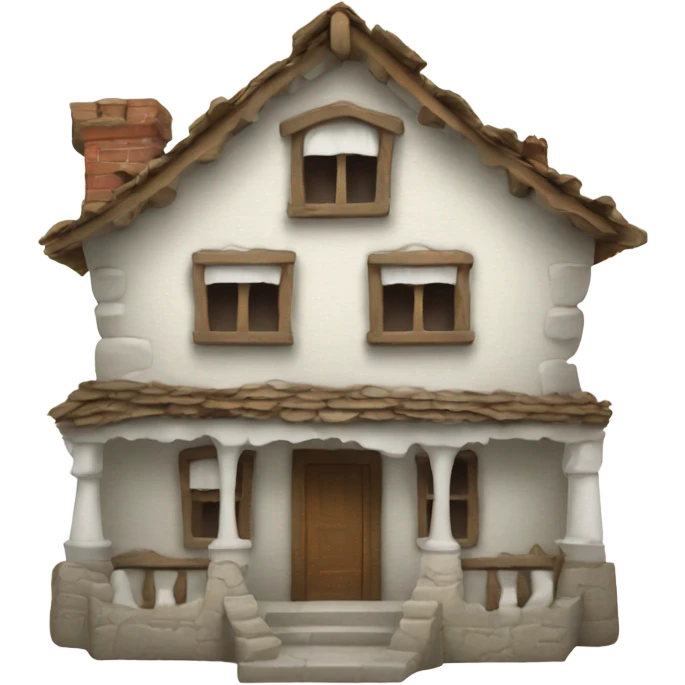 House made out of teeth emoji
