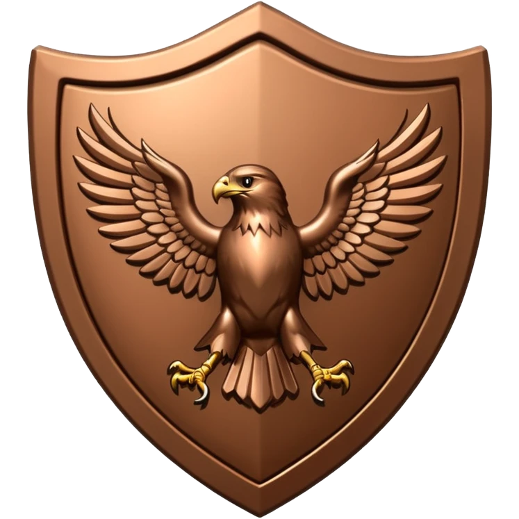 Hawk shield emblem emoji