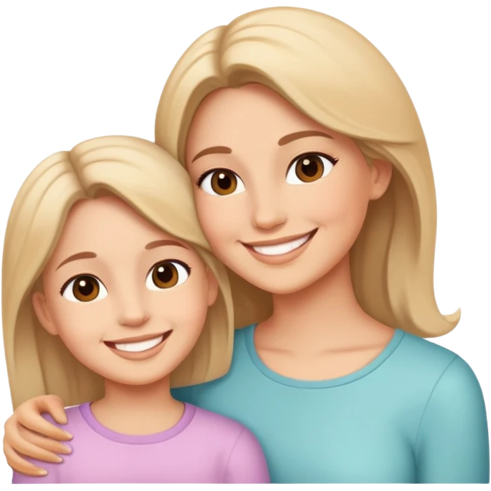 Mamá con la hija  emoji