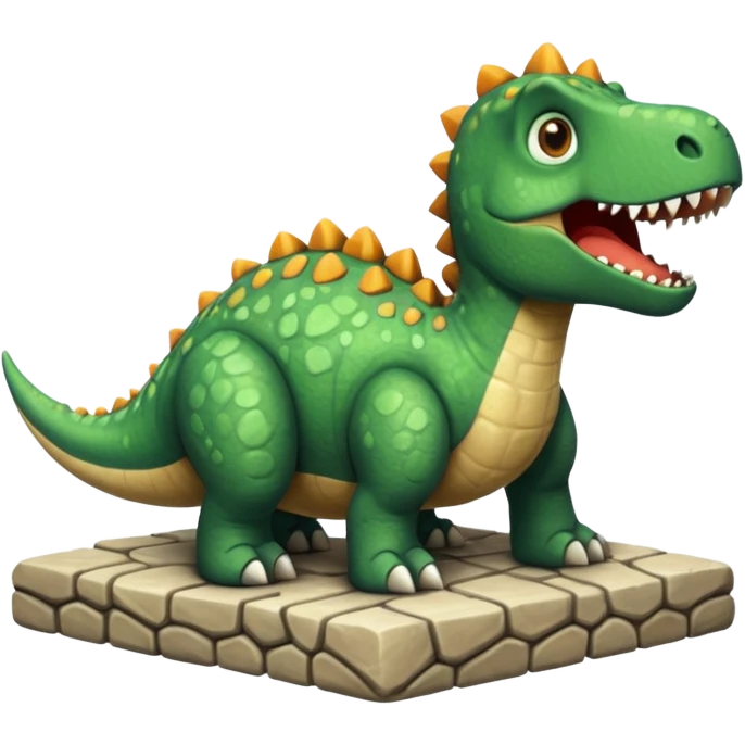 dinosaur building emoji