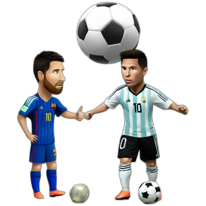 messi vs ronaldo emoji