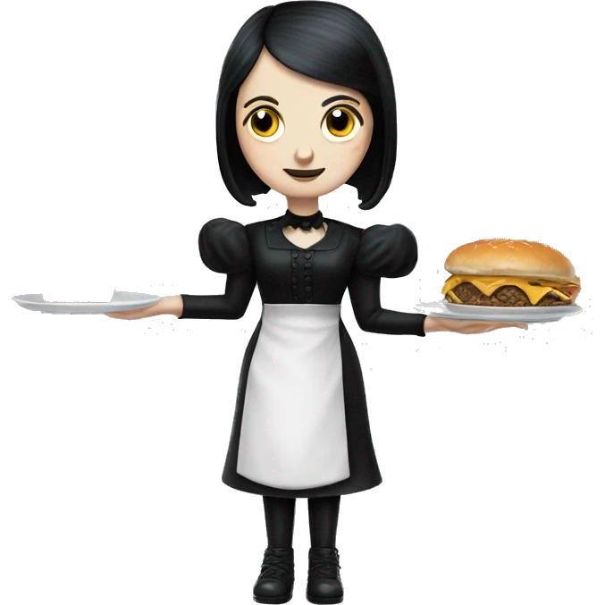 Fantasy Wednesday Addams haunted dreamhouse food truck  emoji