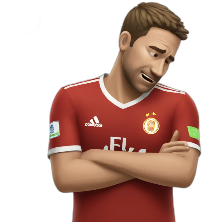 Guy losing in fifa emoji