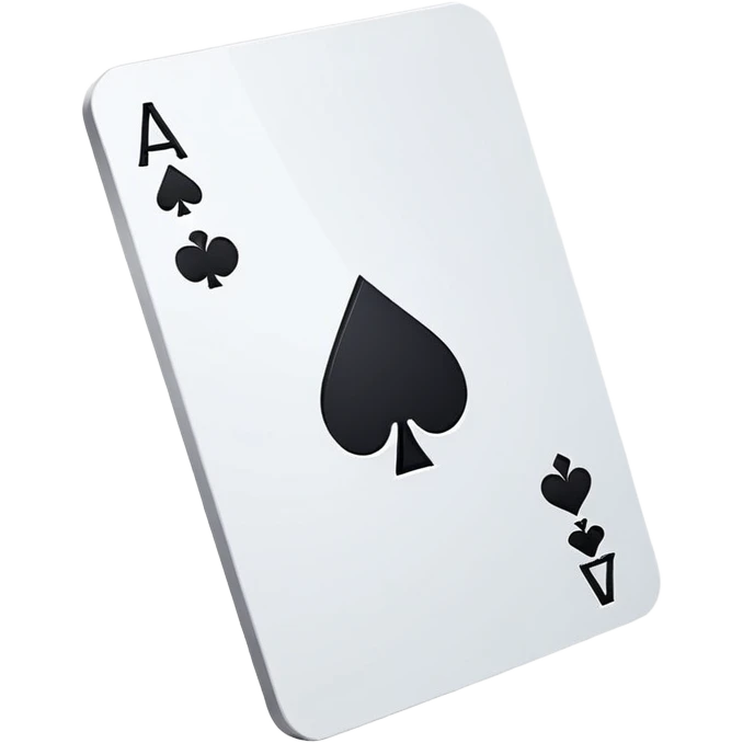 ace card going into a hole emoji