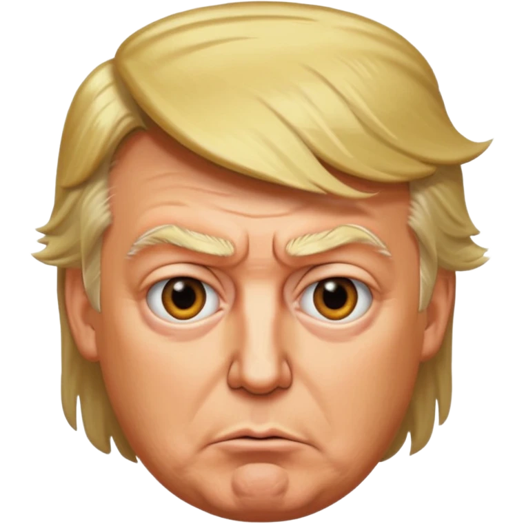 donald trump as a raving lunatic emoji