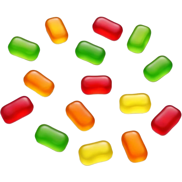 generate an emoji-style image of gushers gummy emoji