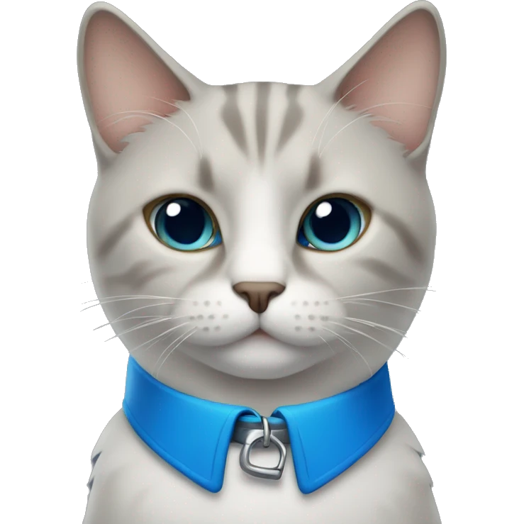 cat with blue collar emoji