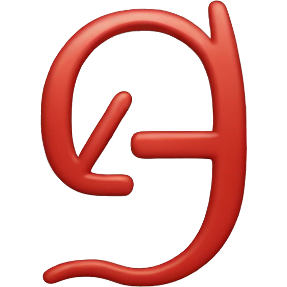 big RED letter "A" emoji